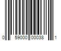 Barcode Image for UPC code 059000000381