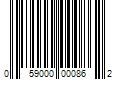 Barcode Image for UPC code 059000000862