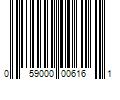 Barcode Image for UPC code 059000006161