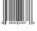 Barcode Image for UPC code 059000006376