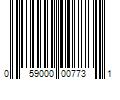 Barcode Image for UPC code 059000007731