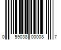 Barcode Image for UPC code 059038000087