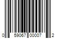 Barcode Image for UPC code 059067000072