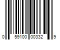 Barcode Image for UPC code 059100003329