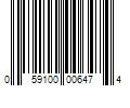 Barcode Image for UPC code 059100006474