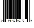 Barcode Image for UPC code 059100007709