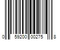 Barcode Image for UPC code 059200002758