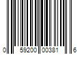 Barcode Image for UPC code 059200003816