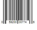 Barcode Image for UPC code 059200007746