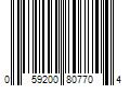 Barcode Image for UPC code 059200807704