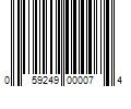 Barcode Image for UPC code 059249000074