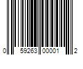 Barcode Image for UPC code 059263000012