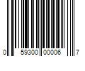 Barcode Image for UPC code 059300000067