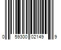 Barcode Image for UPC code 059300021499. Product Name: 