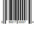 Barcode Image for UPC code 059317000074