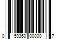 Barcode Image for UPC code 059360000007