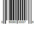 Barcode Image for UPC code 059360000076