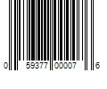 Barcode Image for UPC code 059377000076