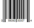 Barcode Image for UPC code 059393000074