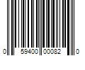 Barcode Image for UPC code 059400000820