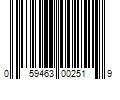 Barcode Image for UPC code 059463002519