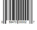 Barcode Image for UPC code 059470000027