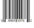 Barcode Image for UPC code 059500000782