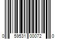 Barcode Image for UPC code 059531000720