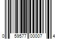 Barcode Image for UPC code 059577000074