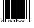 Barcode Image for UPC code 059579000058