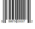 Barcode Image for UPC code 059579000072