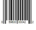 Barcode Image for UPC code 059600000422