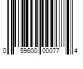 Barcode Image for UPC code 059600000774