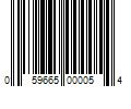 Barcode Image for UPC code 059665000054