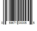 Barcode Image for UPC code 059671000055