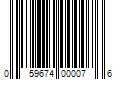 Barcode Image for UPC code 059674000076