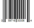 Barcode Image for UPC code 059716000064