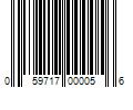 Barcode Image for UPC code 059717000056