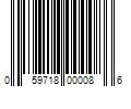 Barcode Image for UPC code 059718000086