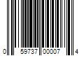 Barcode Image for UPC code 059737000074