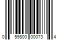 Barcode Image for UPC code 059800000734