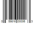 Barcode Image for UPC code 059816000063