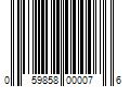 Barcode Image for UPC code 059858000076