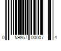 Barcode Image for UPC code 059867000074