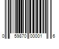 Barcode Image for UPC code 059870000016