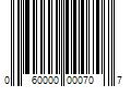 Barcode Image for UPC code 060000000707