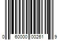 Barcode Image for UPC code 060000002619. Product Name: 