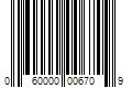 Barcode Image for UPC code 060000006709