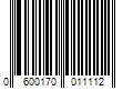 Barcode Image for UPC code 0600170011112