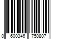 Barcode Image for UPC code 0600346750807